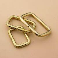 【YF】 Brass metal wire formed rectangle ring buckle loops for webbing leather craft bag strap belt garment luggage purse