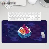 สีทึบ Mousepad Gamer Rubber Keypad แผ่นรองเมาส์ Anime Ped Girl Mause โต๊ะคอมพิวเตอร์ อุปกรณ์เกมขนาดใหญ่