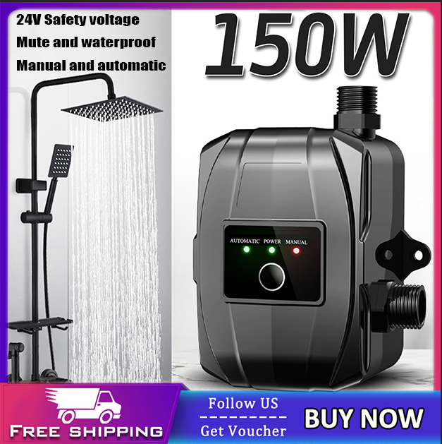 New Booster Pump Home Twin Shower 150W 24V Hot Water High Pressure Pump