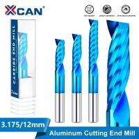 【LZ】 XCAN  CNC Router Bit 3.175/12mm Shank Carbide End Mill Single Flute Milling Cutter for Cutting Aluminum Copper Milling Tool