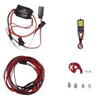 050 60T Brushed Motor &amp; 30A ESC &amp; 2 White 2 Red LED Light for Axial SCX24 1/18 1/24 1/28 1/32 RC Car Upgrades Parts