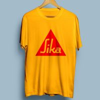 เสื้อยืด ผ้าฝ้าย พิมพ์ลายโลโก้ Sika พรีเมี่ยม แบบกําหนดเอง