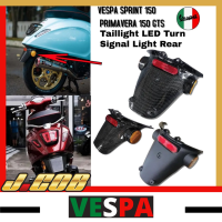 ฝาครอบแผ่นบังโคลนหลังด้านหลังสีดำ Vespa Primavera/sprint คาร์บอน