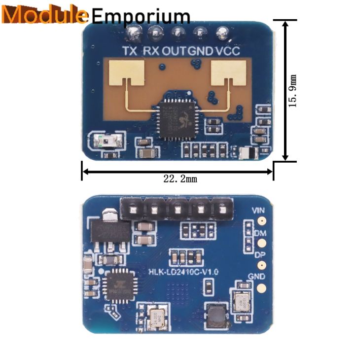 ld2410c-24ghz-human-presence-sensor-hlk-ld2410c-24g-millimeter-wave-radar-sensor-module-non-contact-heartbeat-motion-detection