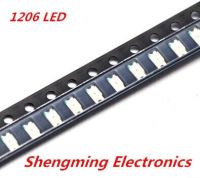 【⊕Good quality⊕】 ganfengsu3936969 ลูกปัดโคมไฟ Led สีแดง1206สว่างมาก Smd Led 100ชิ้น