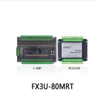 รับประกัน FX3U-64MT/MR/80/128คะแนนแทน FX2N อนาล็อกควบคุม PLC ภายในประเทศขายดีที่สุดการขยายบอร์ดคอนโทรลอุตสาหกรรม