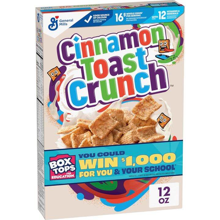 Original Cinnamon Toast Crunch Breakfast Cereal, Crispy Cinnamon Cereal ...