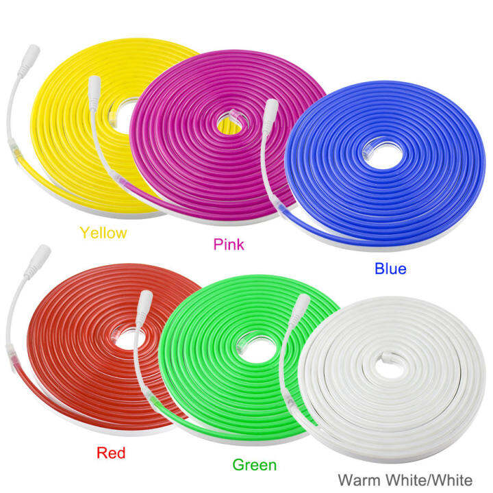 led-strip-12v-waterproof-2835-120ledm-ribbon-led-neon-light-strip-12v-ip67-whitewarm-white-red-green-blue-pink-yellow-led-tape