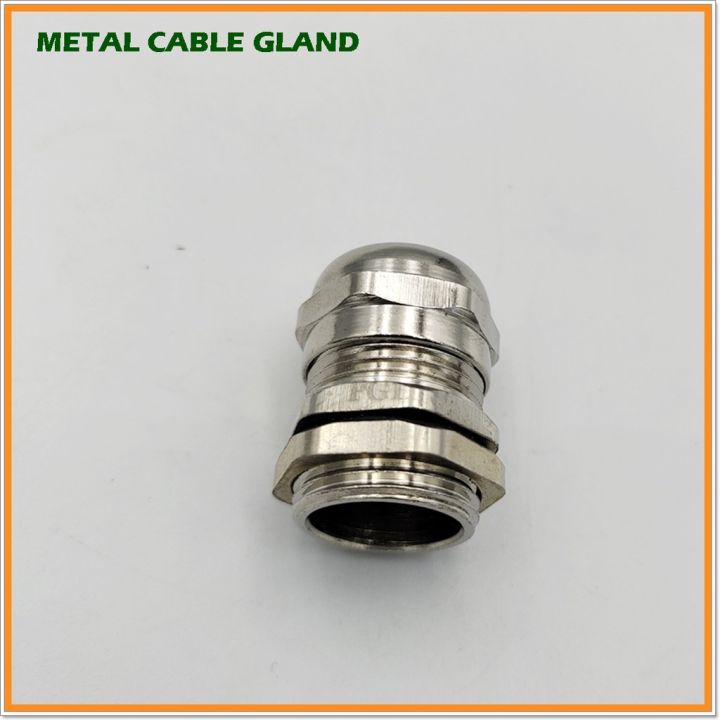 metal-cable-gland-size-tpg-11-เคเบิลแกลนโลหะ-ทองเหลืองชุบนิเกิ้ล-cable-range-5-10mm-mounting-hole-18-2mm-ip68