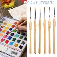 dfh☼✸  11pcs Miniature Painting Brushes for Gouache Watercolour Paints Artists Hand Painted