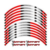 12 Strips Racing Accessories Wheel Tire Rim Creative Decal Emblem Motorcycle custom Reflective Sticker For YAMAHA MT-07 mt07