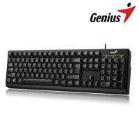 คีย์บอร์ด Genius KB-100  ให้สัมผัสการพิมพ์ที่สบาย แม่นยำ ด้วยปุ่มกดที่ออกแบบอย่างดีเยี่ยม ทนทานด้วยดีไซน์ป้องกันน้ำหรือของเหลวหกใส่