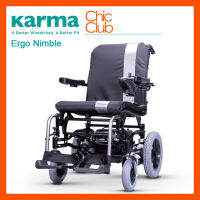 KARMA รถเข็นผู้ป่วย รถเข็นวีลแชร์ไฟฟ้า รุ่น  Ergo Nimble (KP-10.3s) เบาะ 17 นิ้ว รองรับน้ำหนักได้ถึง 120 KG