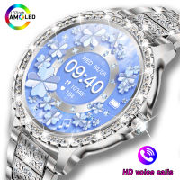 1.32Inch 360*360 HD Screen Women Smart Watch True Blood Oxygen ChiBear Fashion Diamond celet Bluetooth Call Smartwatch Ladies