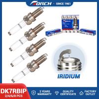 【YF】 2-8PCS Iridium Platinum Spark Plugs TORCH DK7RBIP Replace for Candles 0241145515 VW 04E905601B 04E905612C PZKER7A8EGS