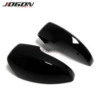 2pcs Black Replace For Ford Kuga Escape C520 EcoSport 13-18 Focus 3 MK3 SE ST RS US Car Rearview Mirror Cap Cover Accessories