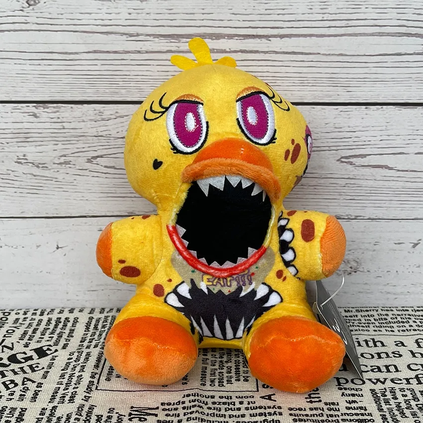 FNAF-Anime Plush Toy para Crianças, Urso, Sly, Coelho, Desenhos Animados,  Freddy, Fazbear, Animais, Kawaii, Presentes de Aniversário, Novo, 18cm