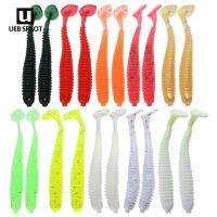 20ชิ้น2กรัม/7.5เซนติเมตร T-Tail Soft PVC เหยื่อตกปลาหนอน10สีเหยื่อว่ายน้ำ