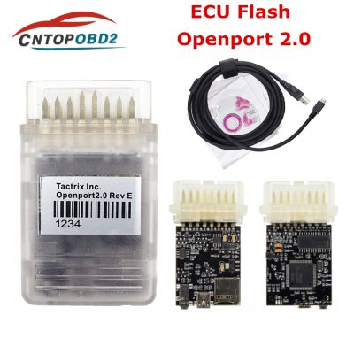 A Tactrix Openport 2.0 With ECU FLASH Golden Chip ECU Chip Tuning Tool OBD2 Connector J2534 for Mercedes for Benz Multi Cars