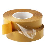 ✆☽▤ 50M High Temperature Resistance PET Double Sided Tape No Trace Transparent Heat Resistant Strong Double-Sided Adhesive Tape 1PCS