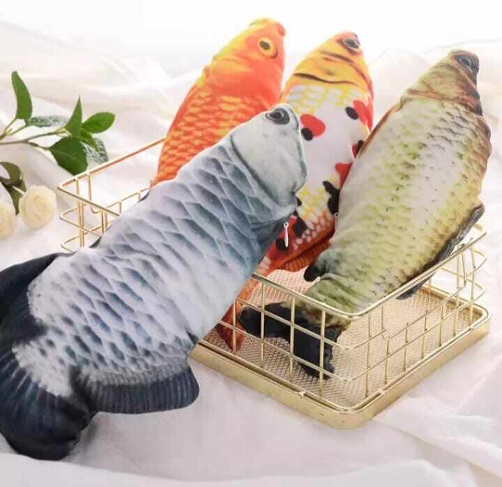 ตุ๊กตาปลาของเล่นสัตว์เลี้ยง-ของเล่นสุดโปรดของแมว-ขนาด-20ซม-ตุ๊กาไร้กลิ่นปลอดภัยต่อสัวต์เสี้ยง-สินค้าพร้อมส่งจ้า
