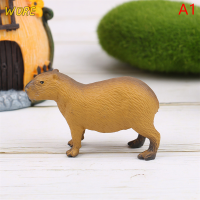 ?【Lowest price】WORE จำลองมินิสัตว์ป่าน่ารักรุ่น figurines capybara Collection ของขวัญของเล่น