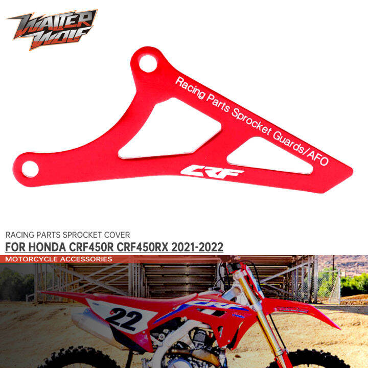 2021-2022ฝาครอบเฟือง-bahagian-perlumbaan-สำหรับฮอนด้า-crf450r-crf450rx-crf-450r-450rx-pengawal-rantaian-pelindung-sesori-cnc-motosikal