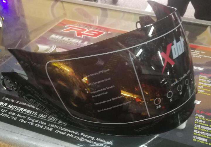 VISOR HELMET XDOT G1919 FLIP UP SMOKE RAINBOW Lazada