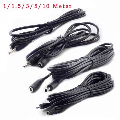 1/1.5/3/5/10M DC Power Cable Extension 5V 2A Cord Adapter 3.5mm x 1.35mm DC Male DC Female Connector for CCTV Security Camera Cables Converters