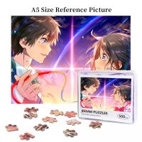 Your Name Mitsuha X Taki (7) Wooden Jigsaw Puzzle 500 Pieces Educational Toy Painting Art Decor Decompression toys 500pcs