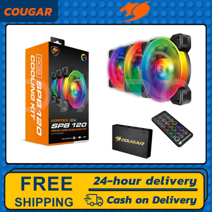 COUGAR VORTEX RGB SPB 120 PWM HDB COOLING KIT 3PCS 120MM SPB PWM RGB ...