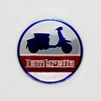 [COD] โลโก้ lambretta Circle PLATE (สีเงินสีขาว)