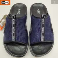 ADDA รองเท้าแตะ PU เกรด PREMIUM อย่างดี สำหรับผู้ชายแบบสวม รุ่น 7H09M1 สีกรม SIZE 39-43