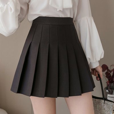 Women Skirt 2021 High Waist Student Pleated Skirts Cute Sweet Girls Dance Mini Skirt