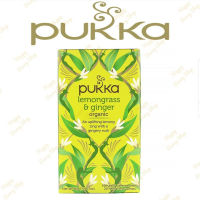 ชา PUKKA Organic Herbal Tea ?⭐Lemongrass&amp;Ginger⭐? ชาสมุนไพรออแกนิค ชาเพื่อสุขภาพจากประเทศอังกฤษ 1 กล่องมี 20 ซอง