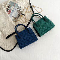 Metal Chain Quilted Crossbody Bag Female Solid Color Small Designer Clutch Bags for Shopping Travel Supplies