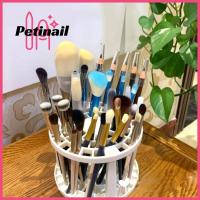 PETINAIL ชุดแปรงสำหรับแต่งหน้าราวตากอากาศความจุขนาดใหญ่ติดตั้งได้ง่ายที่แขวนสิ่งของแปรงสำหรับแต่งหน้าชั้นเก็บของ