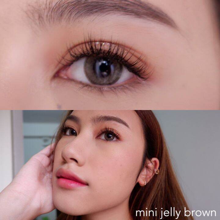 mini-jelly-brown-gray-kitty-kawaii-คิตตี้-คาวาอิ-สีน้ำตาล-สีเทา-คอนแทคเลนส์-contactlens-มีค่าสายตาสั้น