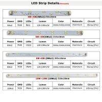 ZZOOI New SMD7030 LED PCB 4W 6W 8W 10W Bar Strip 3Color Changable Ceiling Light Replace Tube Sources Retrofit Aluminum Lamp Plate DIY