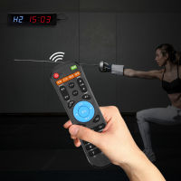 1pc LED Display Programmable Interval Timer Wall Clock with Remote for Gym Fitness Training