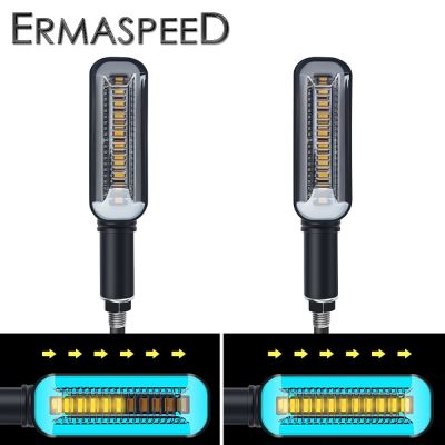 รถจักรยานยนต์แอลอีดีตัวชี้วัดทิศทางการวิ่งน้ำสีน้ำเงิน Drl กระพริบไฟจอดไฟท้ายไฟเลี้ยวสำหรับจักรยานสตรีทรถจักรยานวิบากโมโตครอสสกู๊ตเตอร์