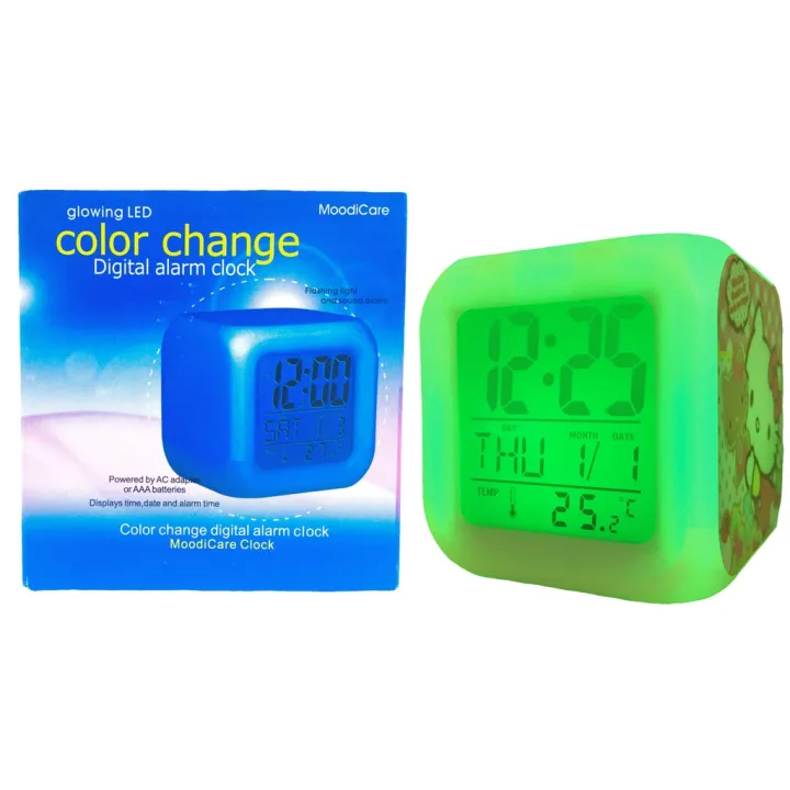 GLOWING LED color change digital alarm clock Lazada PH