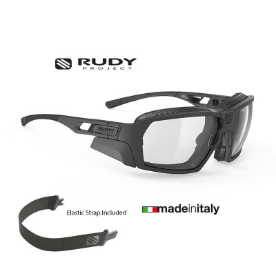 แว่นกันแดด แว่นกันลม Rudy Project Agent Q Stealth Z87.1 Matte Black / ImpactX Photochromic 2 Black แว่นกันแดดติดคลิปสายตาและฟองน้ำกันกระแทกได้ แว่นกันแดดรัดศีรษะ