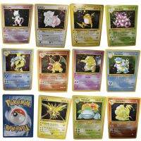 【YF】 1996years English French Flash Card Pokemon Cardex Base Set Charizard Pikachu Mewtwo Game Collection Cards Gift Kids Toys