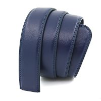 3.0CM 3.5CM Mens Solid Leather Belts Without Buckles High Quality Genuine Cow Leather Belt Man Without Buckle Automatic Belts