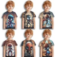 3-13 Years Old Spider-Man For Kids T-Shirt For Kids Short Sleeve  Shirt Boys Fashion T-Shirt