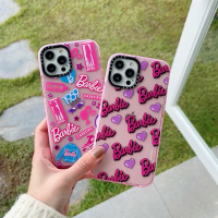 Mingfengda Case.tify Barbie Air cushion Protection Soft Phone case for iphone 14 14plus 14promax 13 13promax ins popular Cute phone case suit for girl Beautiful fashion case 12 12promax 11 11promax x xr xsmax 7+ Shock-proof skid-proof Pink