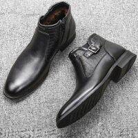 Comfortable Winter Boots Men Warmest Leather Winter Shoes Men