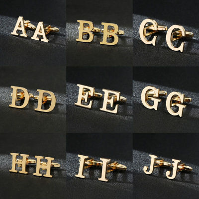 Cufflinks Mens Letter ของขวัญ Cuffs Collars Fist เสื้อ Man ที่กำหนดเองผู้ชายงานแต่งงานของที่ระลึก Cufflink สำหรับผู้เข้าพัก Links 18 +-Yrrey