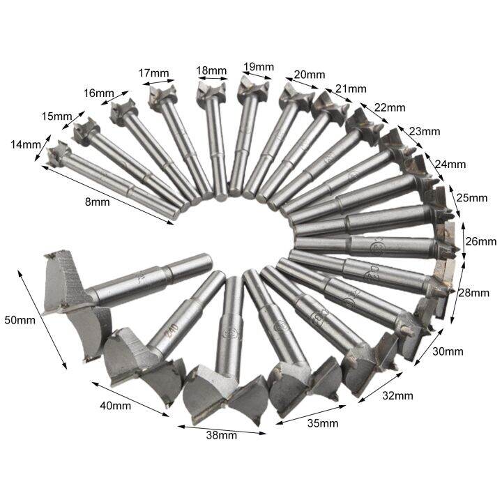 พร้อม-20ชิ้น14-50มิลลิเมตรที่เชื่อถือได้บานพับหลุมเปิดเรียบเจาะแม่นยำเจาะการประชุมเชิงปฏิบัติการอุปกรณ์ปฏิบัติ-forstner-สว่านสำหรับประตูตู้